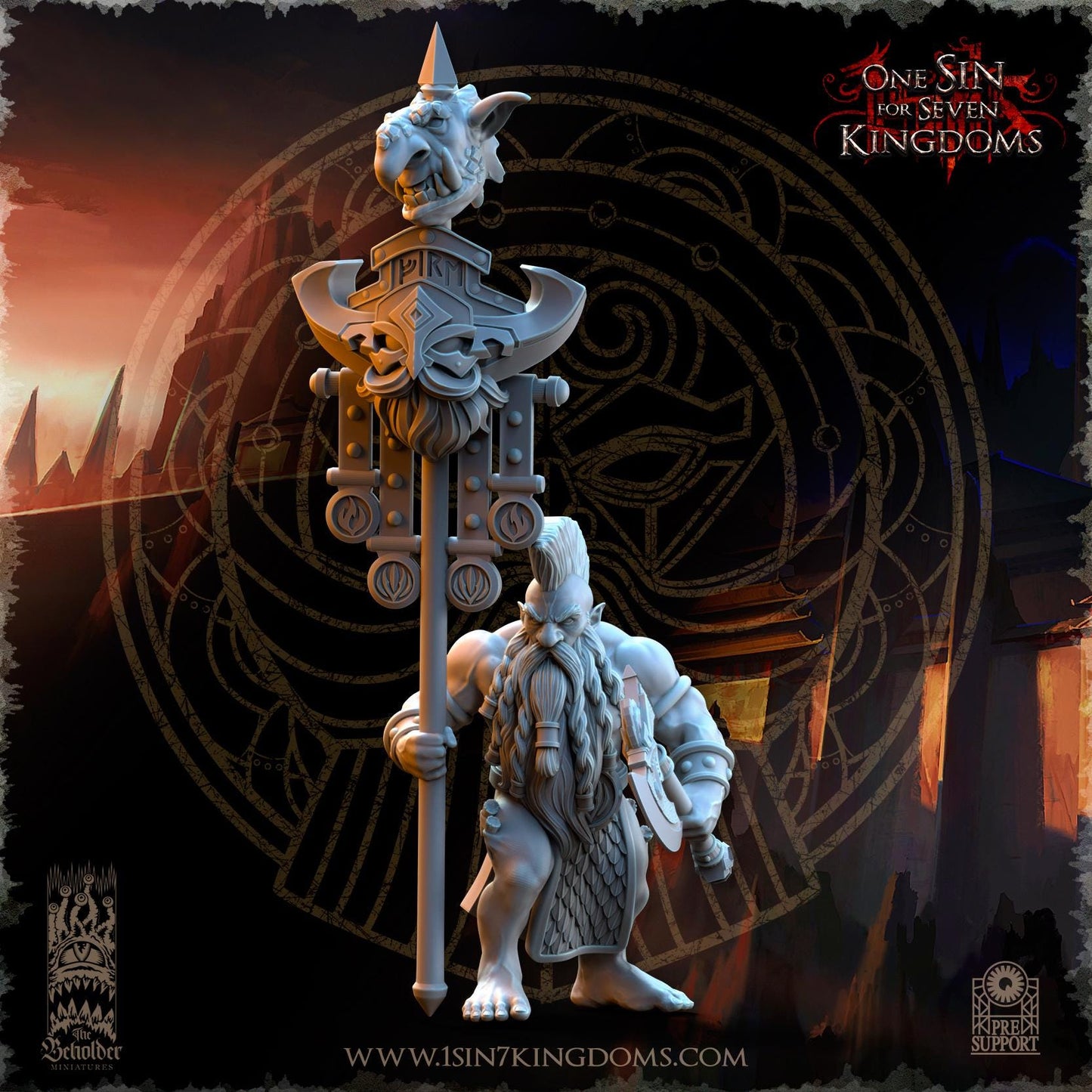 The Beholder Miniatures Dwarven Kingdoms Slayers of Molten Core - Fantasy / D&D (Custom Order) - product image 8 of 8