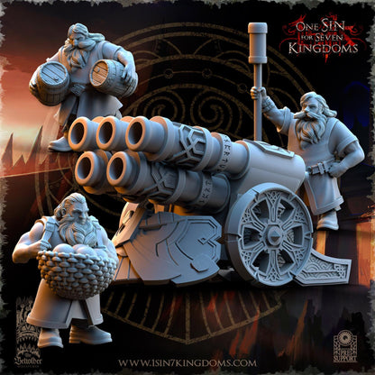 The Beholder Miniatures Dwarven Kingdoms Volcano Battery - Fantasy / D&D (Custom Order) - product image 1 of 10