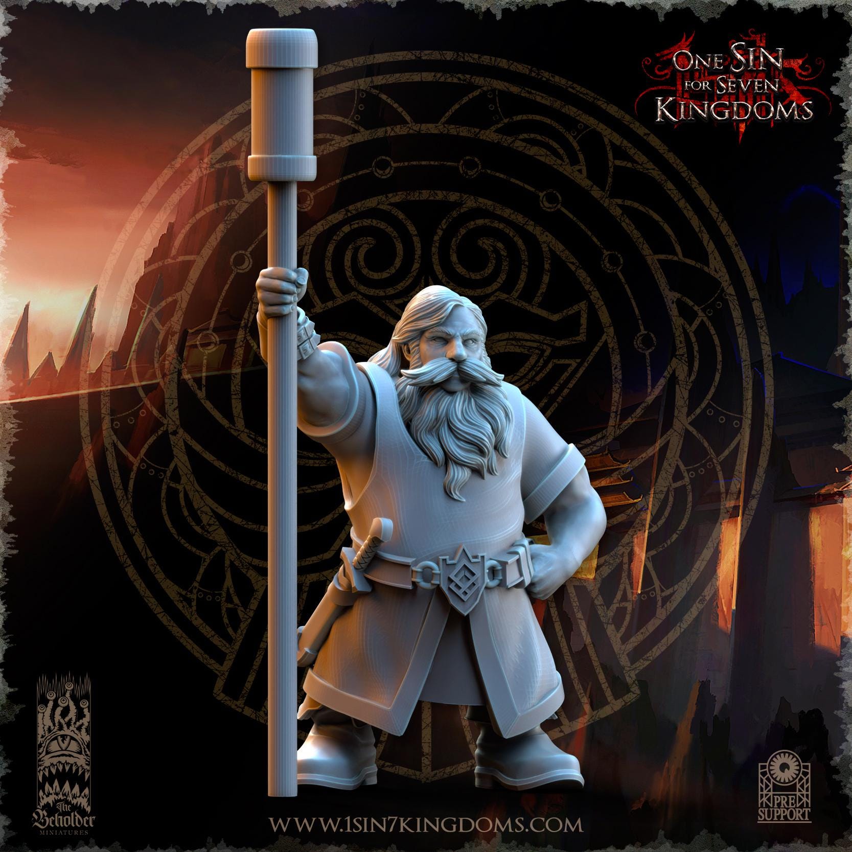 The Beholder Miniatures Dwarven Kingdoms Volcano Battery - Fantasy / D&D (Custom Order) - product image 8 of 10