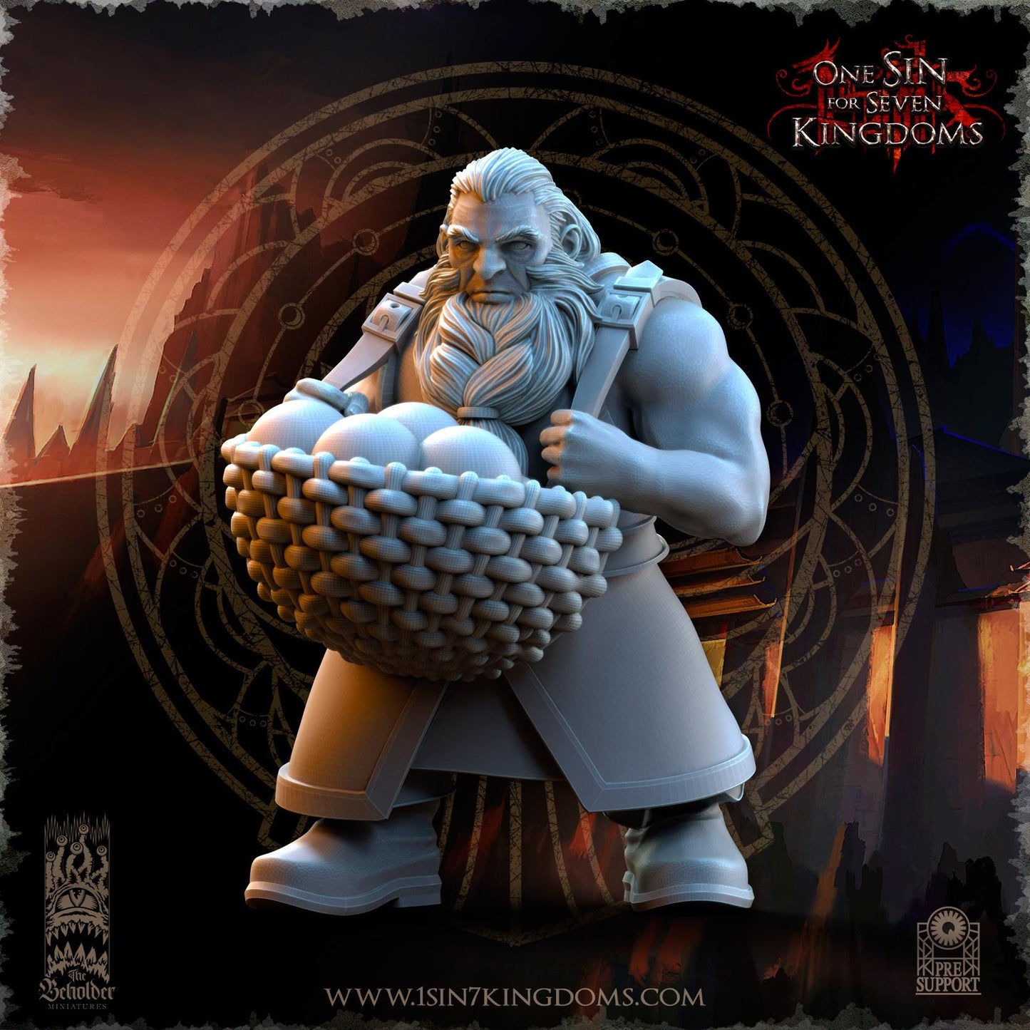 The Beholder Miniatures Dwarven Kingdoms Volcano Battery - Fantasy / D&D (Custom Order) - product image 9 of 10