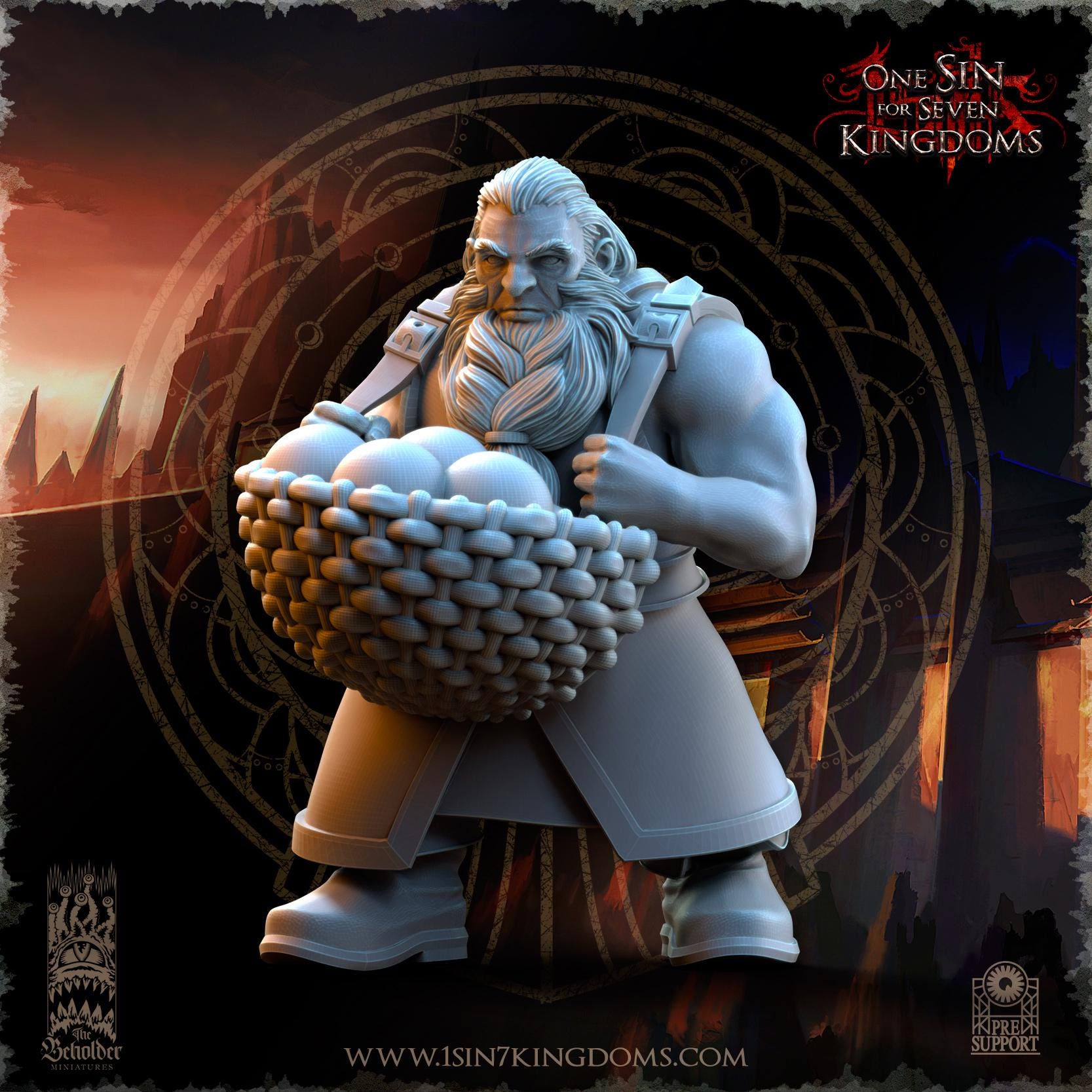 The Beholder Miniatures Dwarven Kingdoms Volcano Battery - Fantasy / D&D (Custom Order) - product image 9 of 10