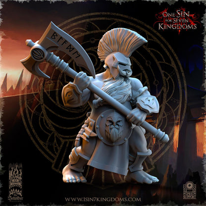 The Beholder Miniatures Dwarven Kingdoms Cleavers of Molten Core - Fantasy / D&D (Custom Order) - product image 3 of 4