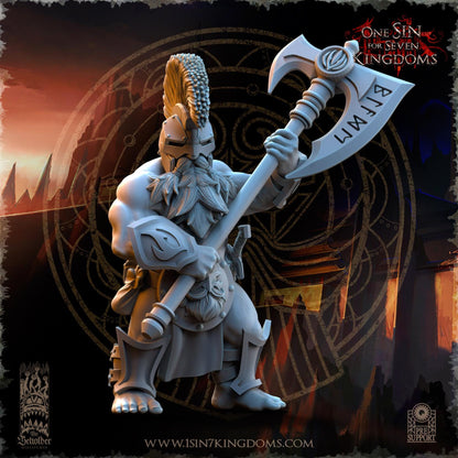 The Beholder Miniatures Dwarven Kingdoms Cleavers of Molten Core - Fantasy / D&D (Custom Order) - product image 4 of 4