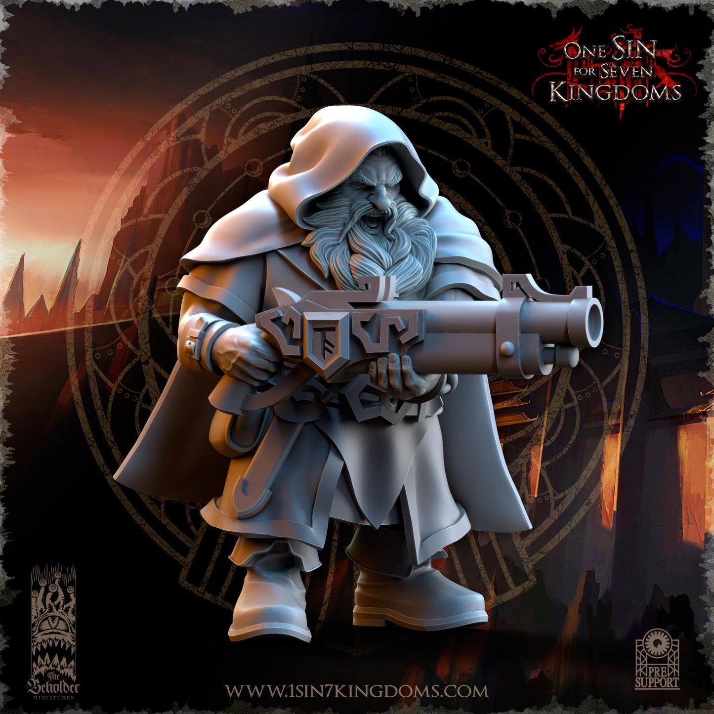 The Beholder Miniatures Dwarven Kingdoms Sharpshooters - Fantasy / D&D (Custom Order) - product image 3 of 4