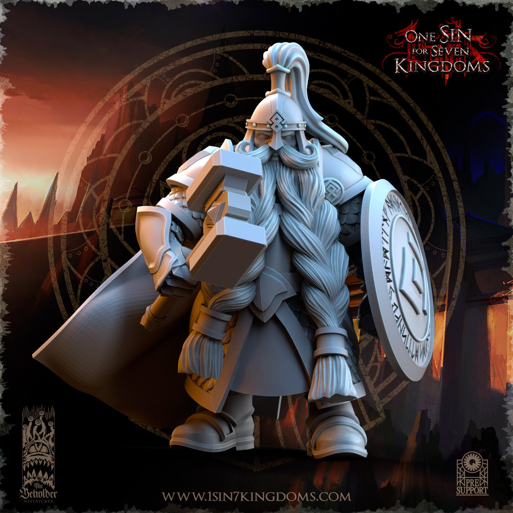 The Beholder Miniatures Dwarven Kingdoms Highborn Warriors - Fantasy / D&D (Custom Order) - product image 3 of 7