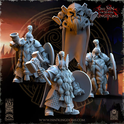 The Beholder Miniatures Dwarven Kingdoms Highborn Warriors - Fantasy / D&D (Custom Order) - product image 4 of 7