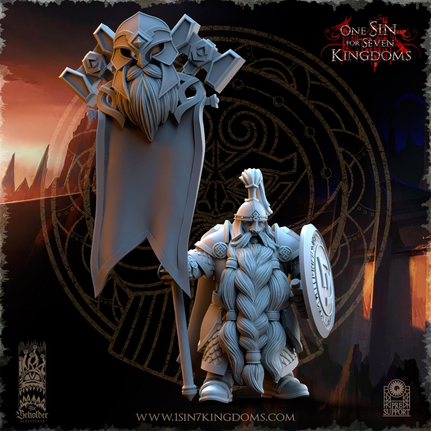 The Beholder Miniatures Dwarven Kingdoms Highborn Warriors - Fantasy / D&D (Custom Order) - product image 7 of 7