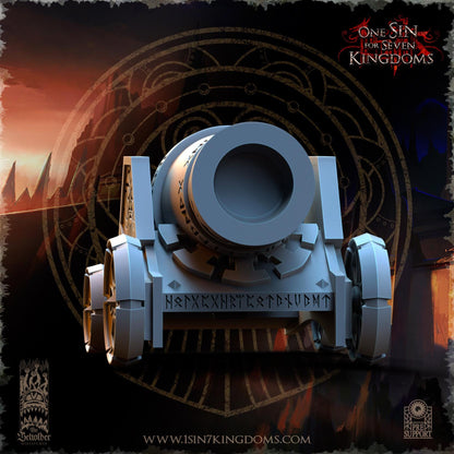 The Beholder Miniatures Dwarven Kingdoms Thunder Cannon - Fantasy / D&D (Custom Order) - product image 6 of 11