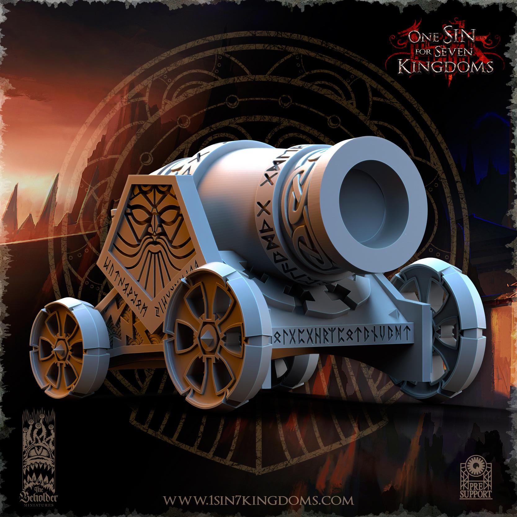 The Beholder Miniatures Dwarven Kingdoms Thunder Cannon - Fantasy / D&D (Custom Order) - product image 5 of 11