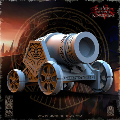The Beholder Miniatures Dwarven Kingdoms Thunder Cannon - Fantasy / D&D (Custom Order) - product image 5 of 11
