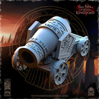 The Beholder Miniatures Dwarven Kingdoms Thunder Cannon - Fantasy / D&D (Custom Order) - product image 8 of 11
