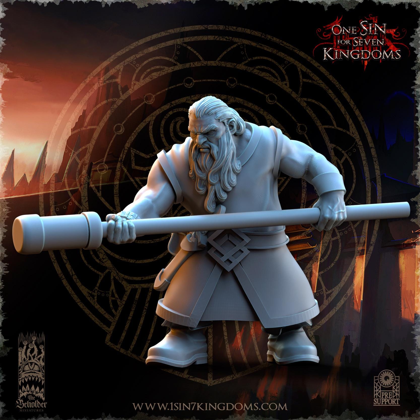 The Beholder Miniatures Dwarven Kingdoms Thunder Cannon - Fantasy / D&D (Custom Order) - product image 11 of 11