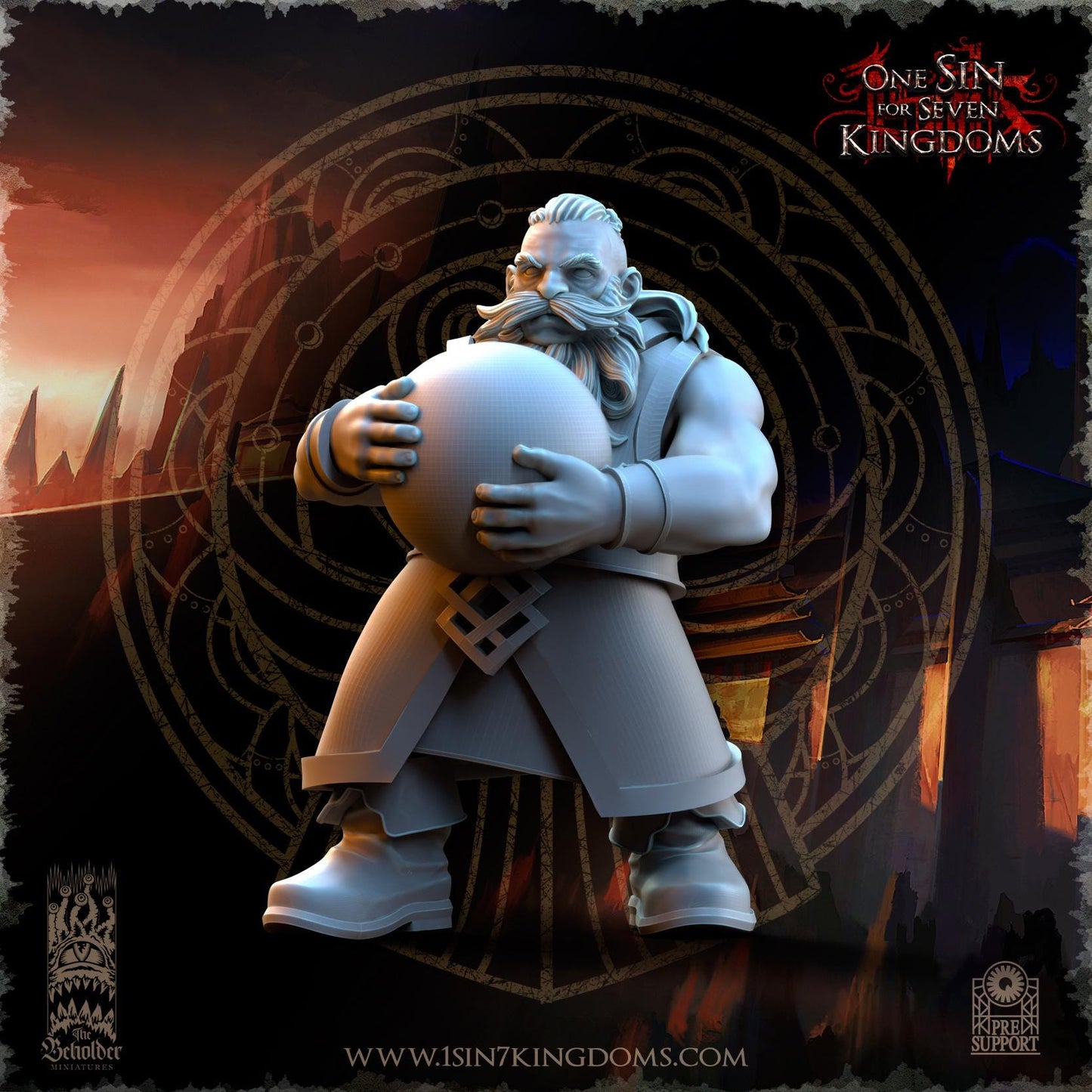 The Beholder Miniatures Dwarven Kingdoms Thunder Cannon - Fantasy / D&D (Custom Order) - product image 9 of 11