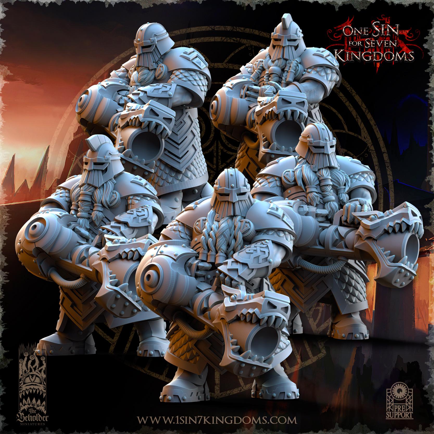The Beholder Miniatures Dwarven Kingdoms Snapdragons - Fantasy / D&D (Custom Order) - product image 1 of 6