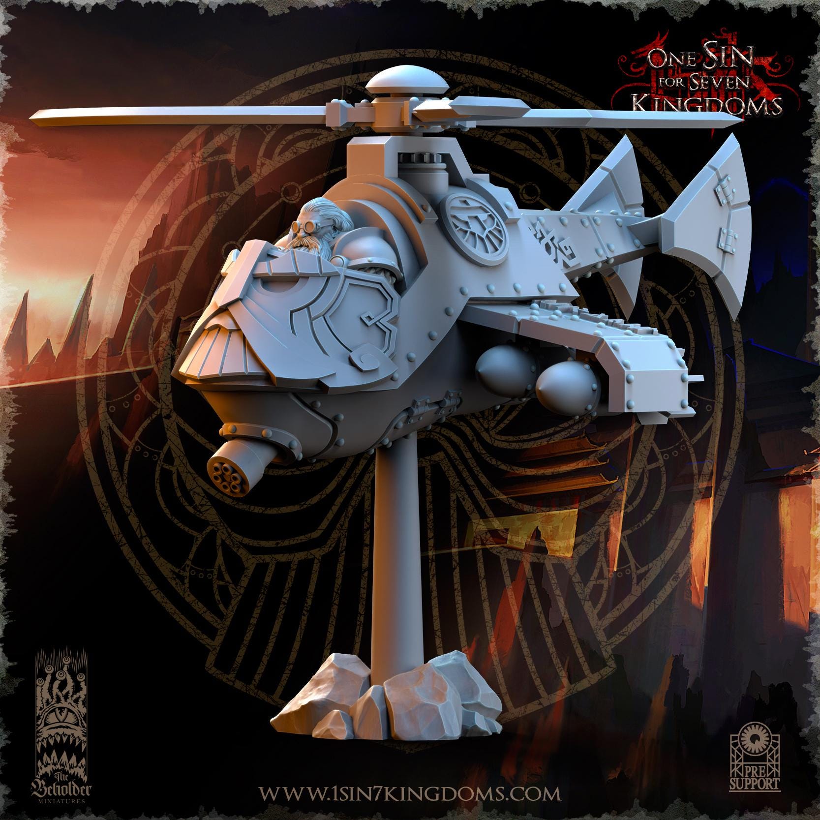 The Beholder Miniatures Dwarven Kingdoms Grievance Redeemer - Fantasy / D&D (Custom Order) - product image 1 of 6