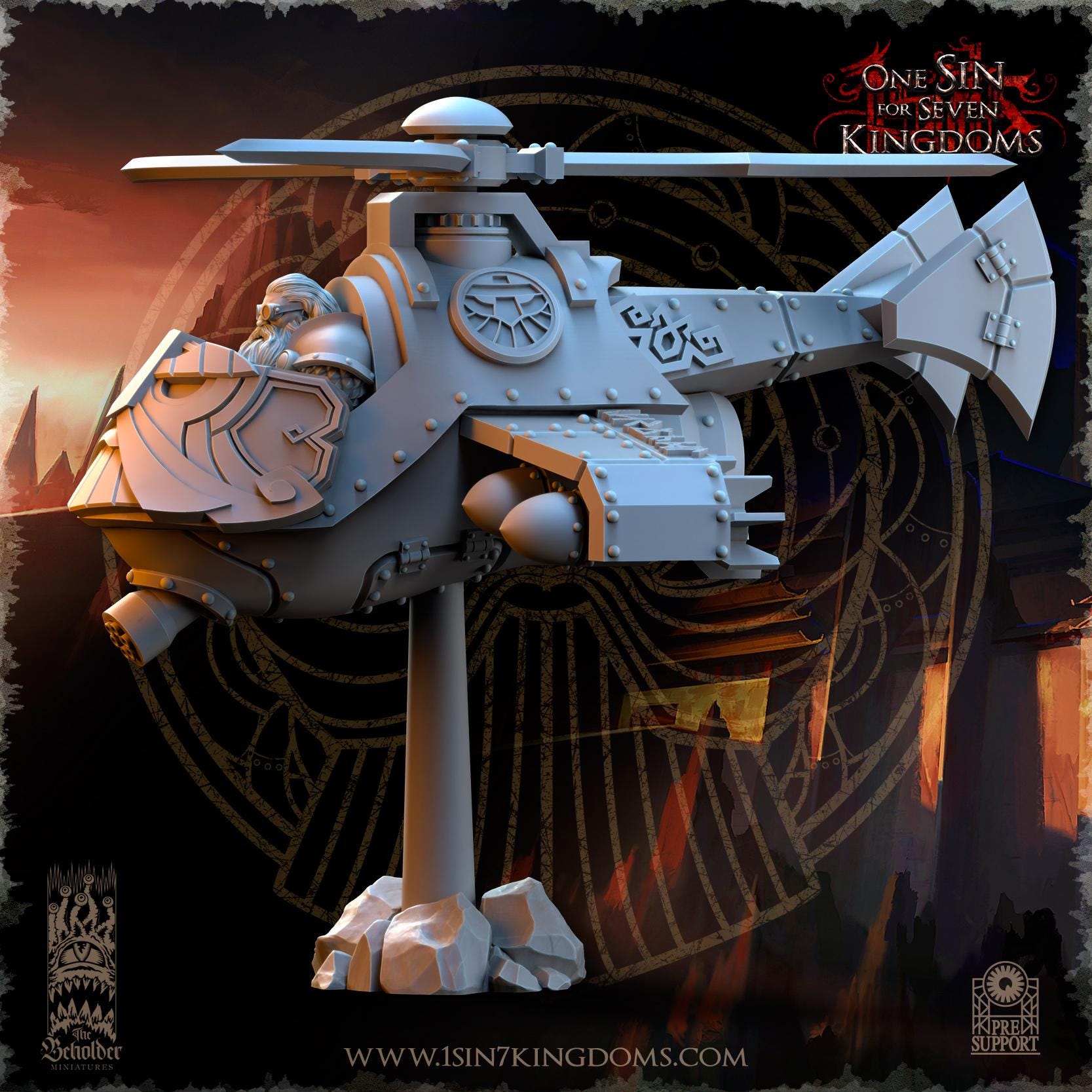The Beholder Miniatures Dwarven Kingdoms Grievance Redeemer - Fantasy / D&D (Custom Order) - product image 2 of 6