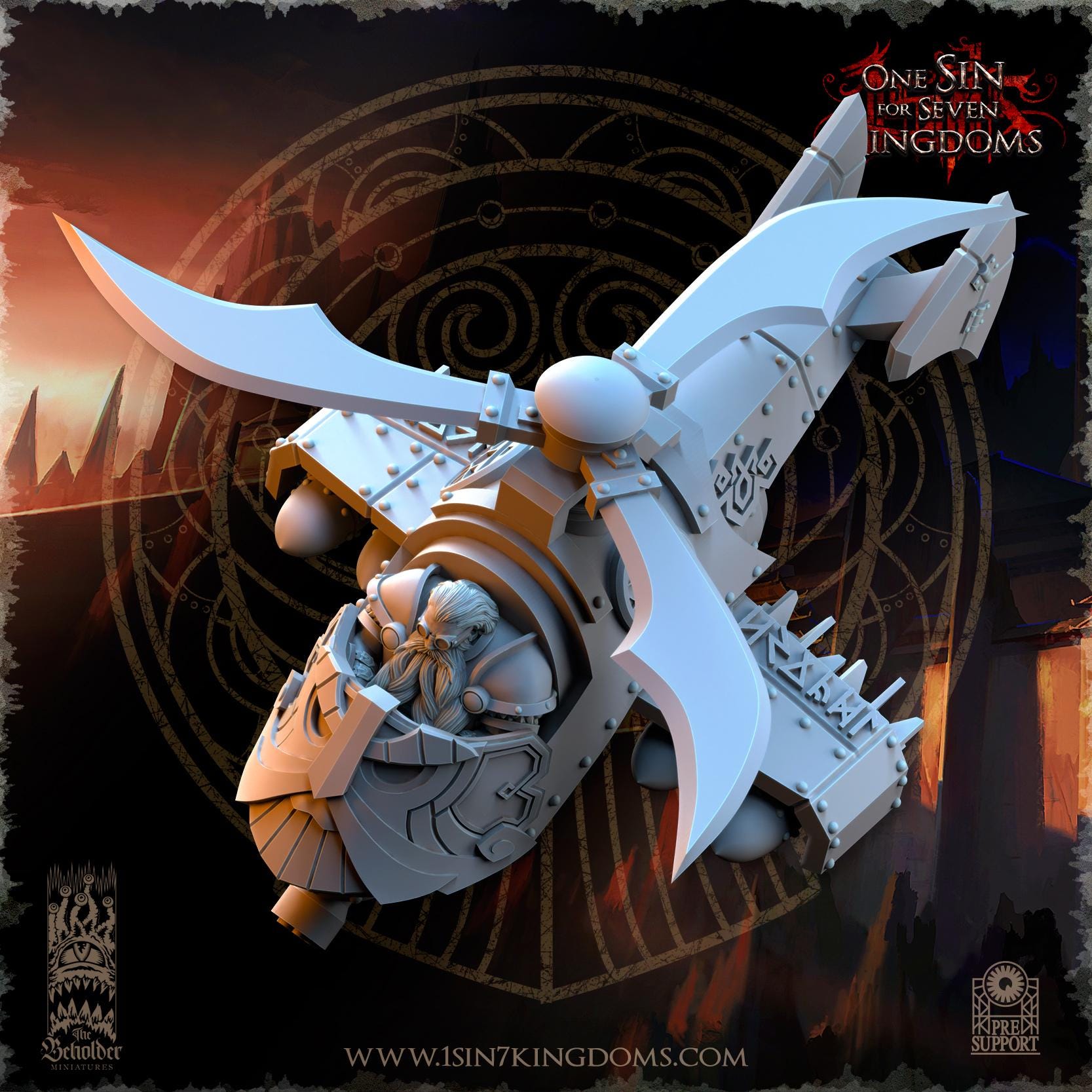 The Beholder Miniatures Dwarven Kingdoms Grievance Redeemer - Fantasy / D&D (Custom Order) - product image 5 of 6
