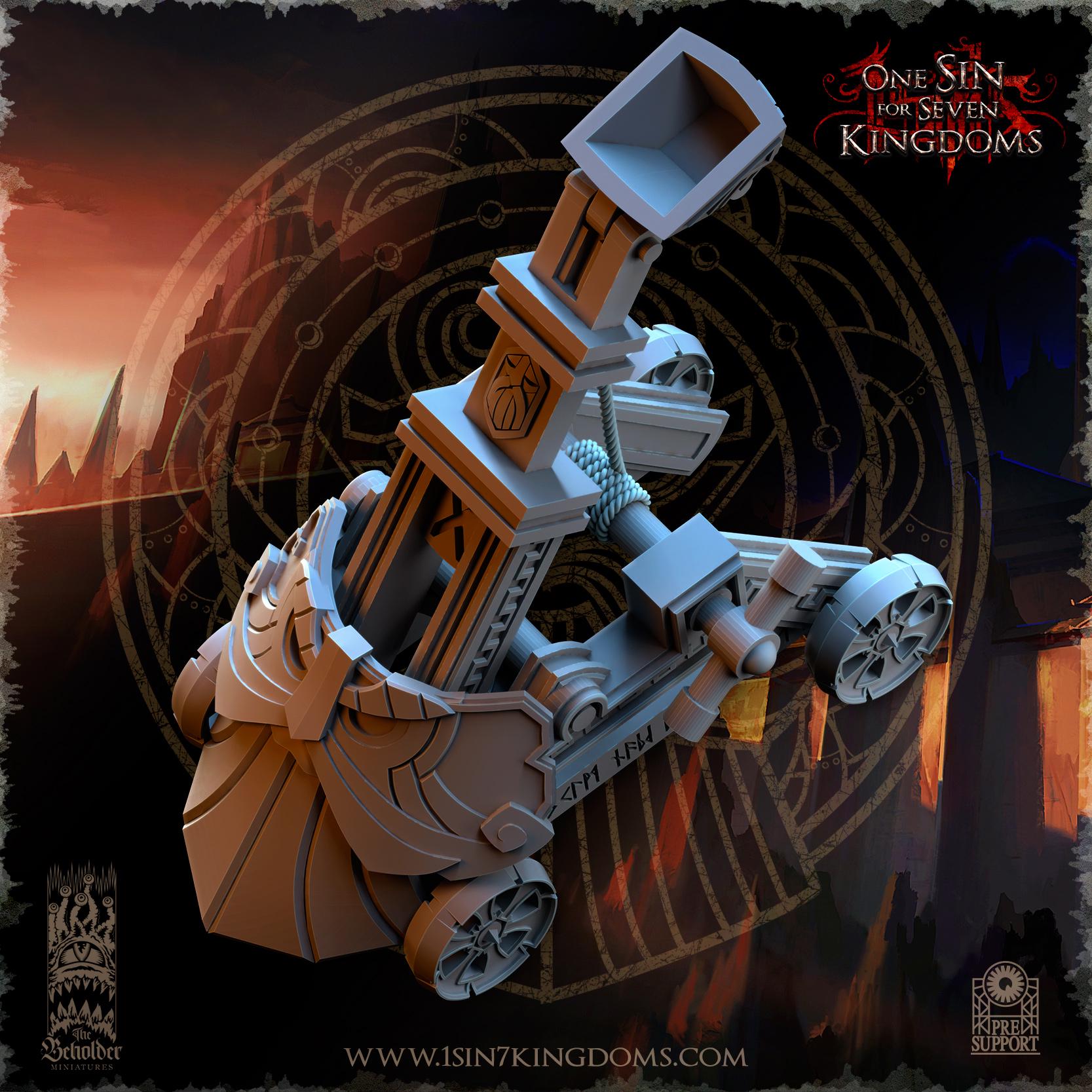 The Beholder Miniatures Dwarven Kingdoms Catapult - Fantasy / D&D (Custom Order) - product image 4 of 7