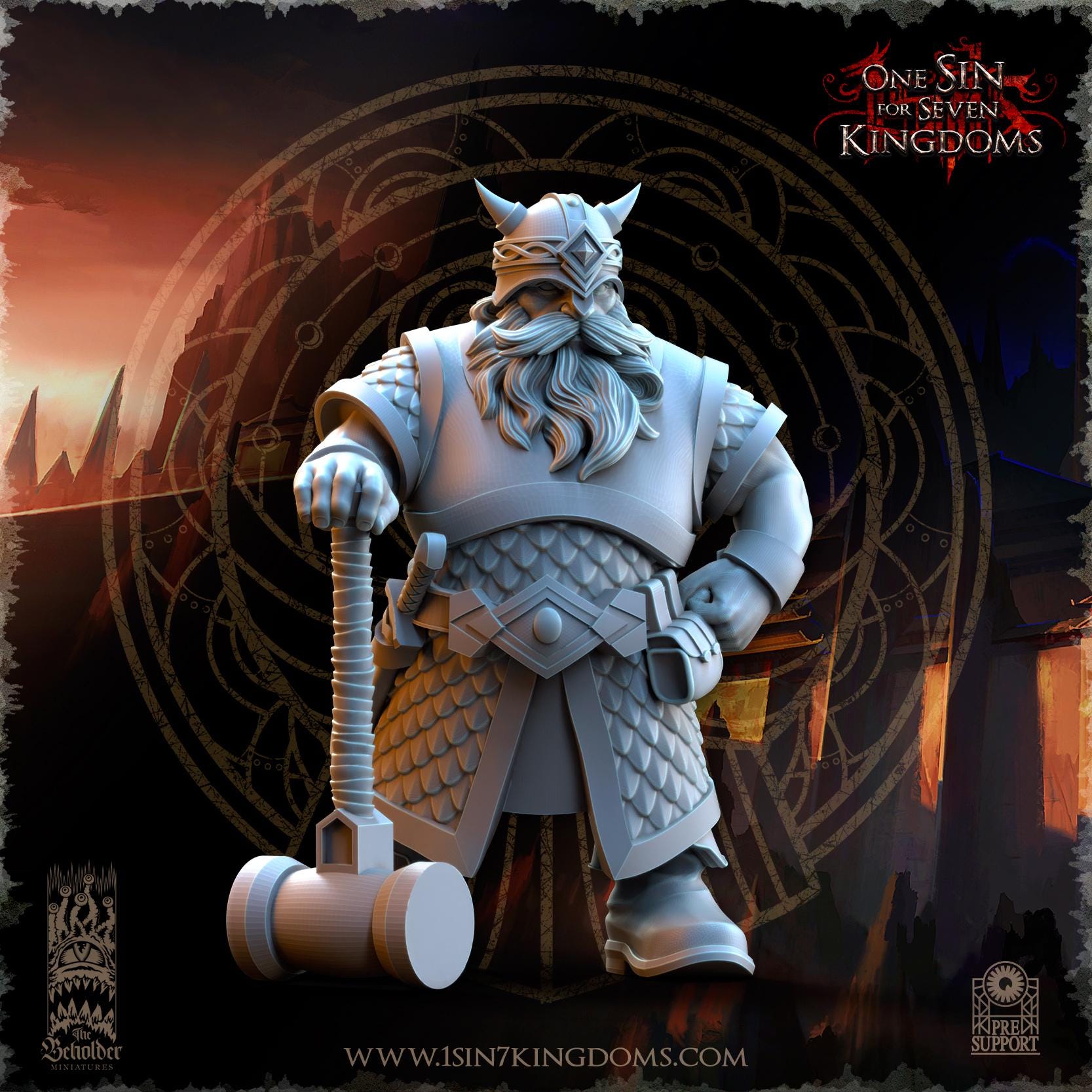 The Beholder Miniatures Dwarven Kingdoms Catapult - Fantasy / D&D (Custom Order) - product image 6 of 7