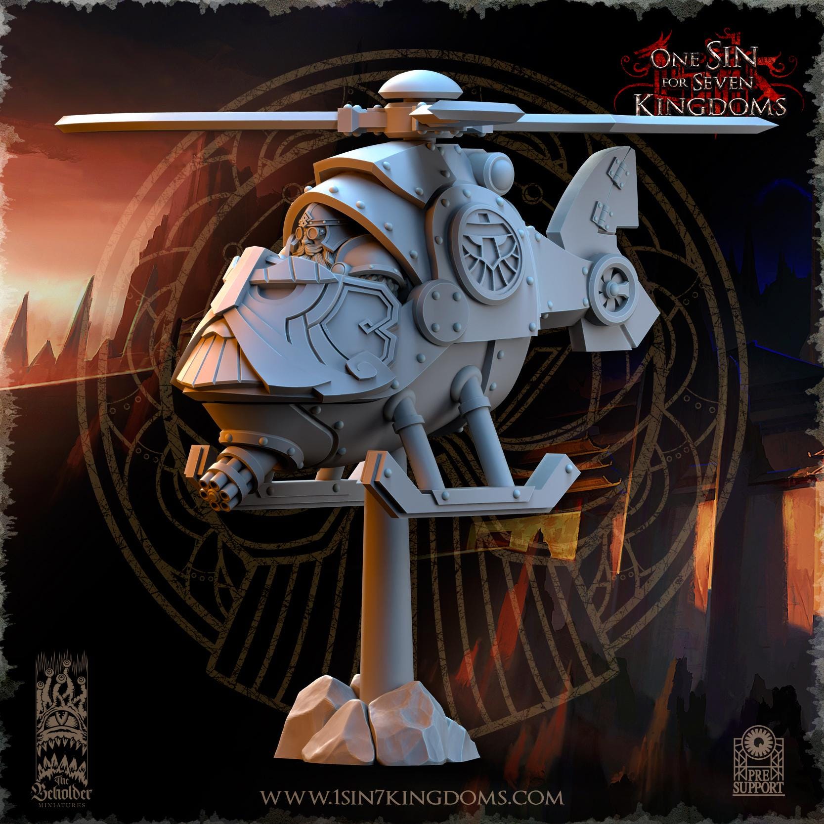 The Beholder Miniatures Dwarven Kingdoms Sky Thunder - Fantasy / D&D (Custom Order) - product image 1 of 4