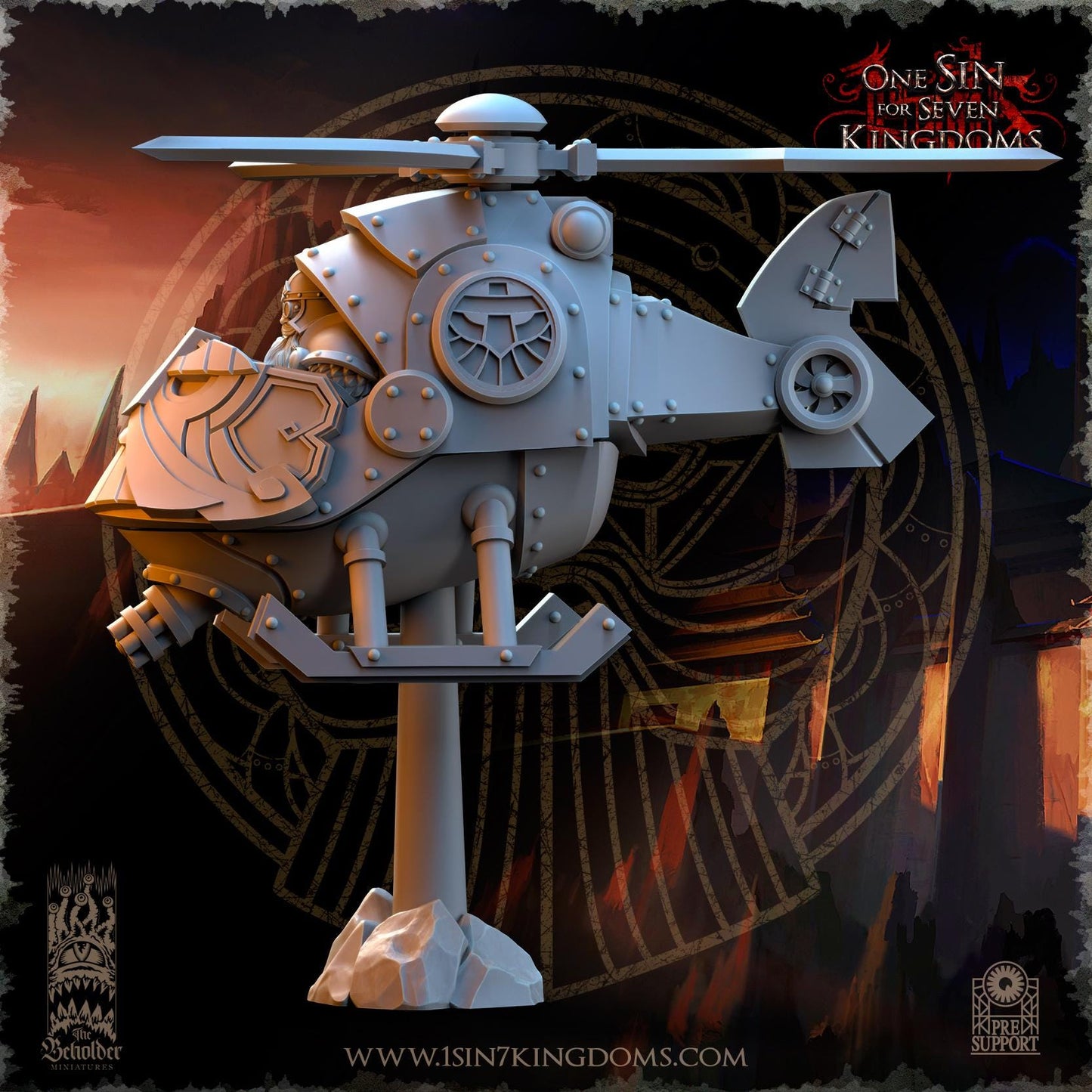 The Beholder Miniatures Dwarven Kingdoms Sky Thunder - Fantasy / D&D (Custom Order) - product image 2 of 4