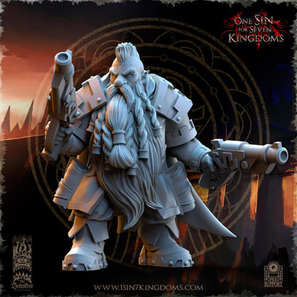The Beholder Miniatures Dwarven Kingdoms War Engineers - Fantasy / D&D (Custom Order) - product image 4 of 5