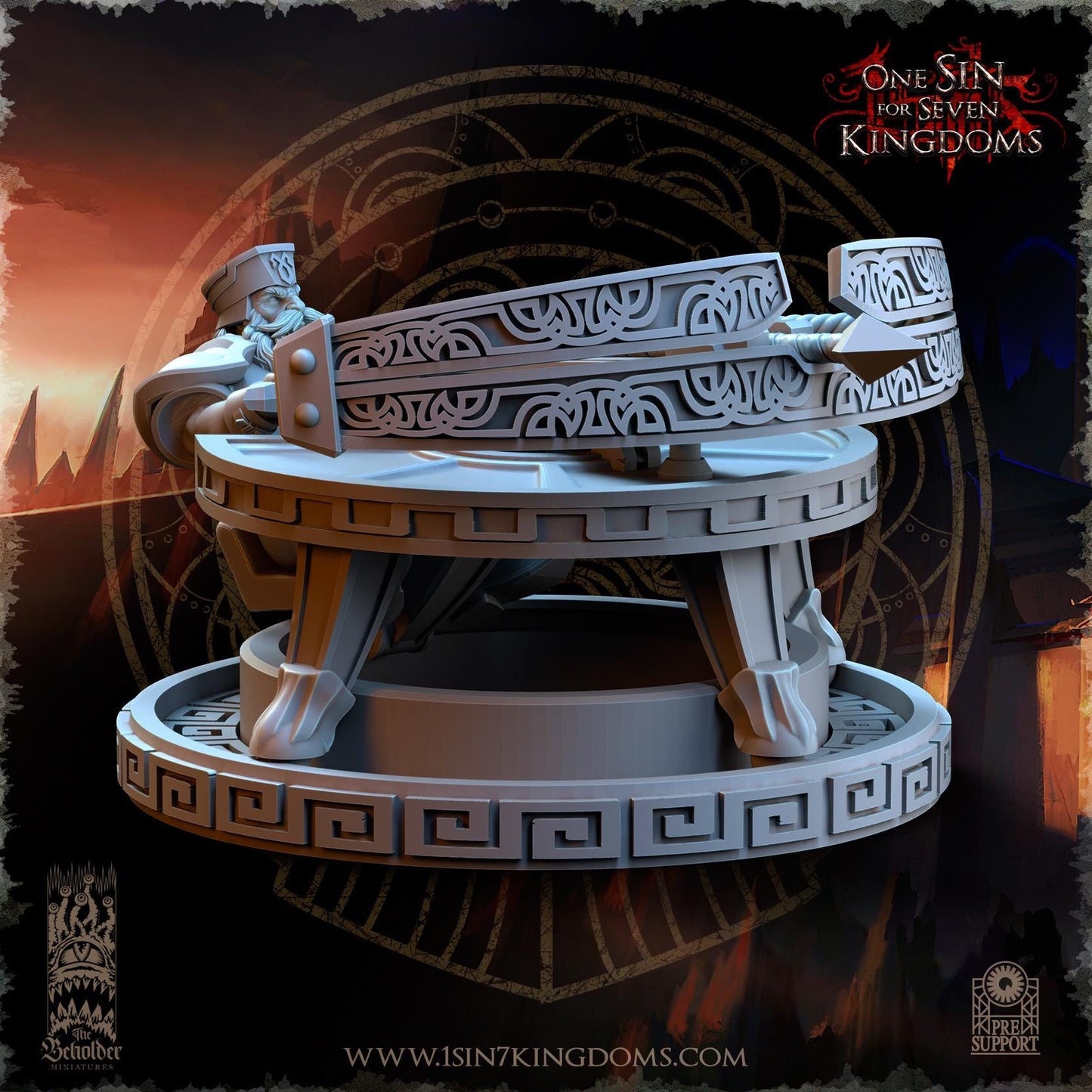 The Beholder Miniatures Dwarven Kingdoms Iron Spitter Ballista - Fantasy / D&D (Custom Order) - product image 2 of 6