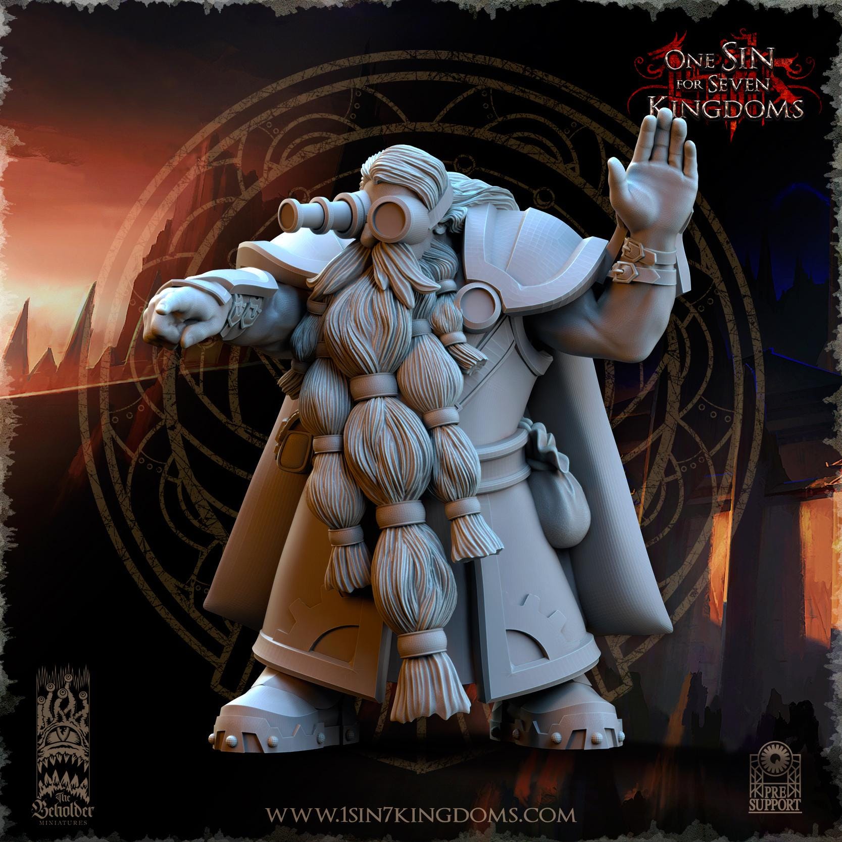 The Beholder Miniatures Dwarven Kingdoms Iron Spitter Ballista - Fantasy / D&D (Custom Order) - product image 5 of 6
