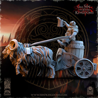 The Beholder Miniatures Dwarven Kingdoms Oktobeard Fest Chariot - Fantasy / D&D (Custom Order) - product image 2 of 5