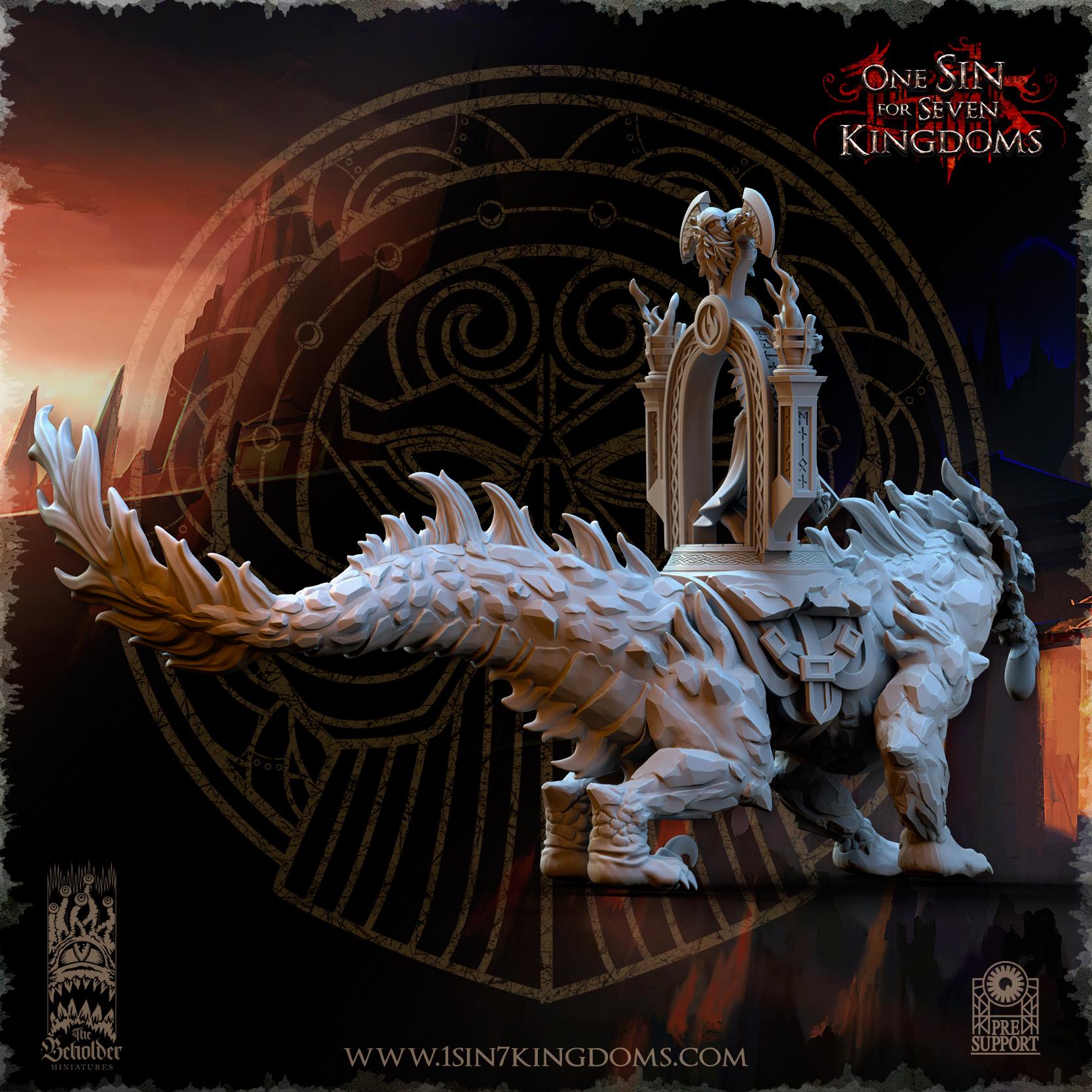 The Beholder Miniatures Dwarven Kingdoms Volcanic Beast - Fantasy / D&D (Custom Order) - product image 3 of 9