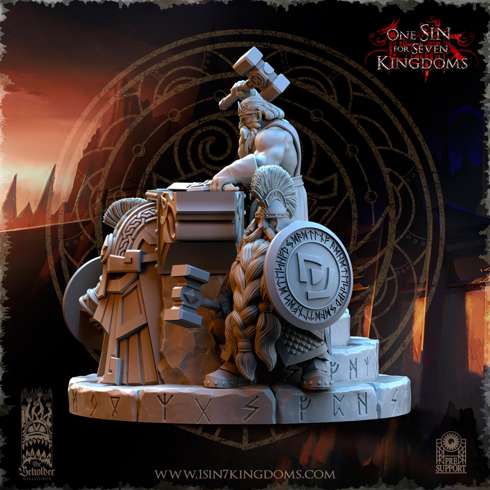 The Beholder Miniatures Dwarven Kingdoms Thunder Forge - Fantasy / D&D (Custom Order) - product image 6 of 10