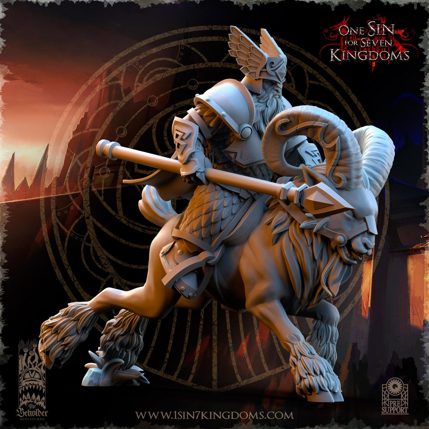 The Beholder Miniatures Dwarven Kingdoms Rammers - Fantasy / D&D (Custom Order) - product image 4 of 6