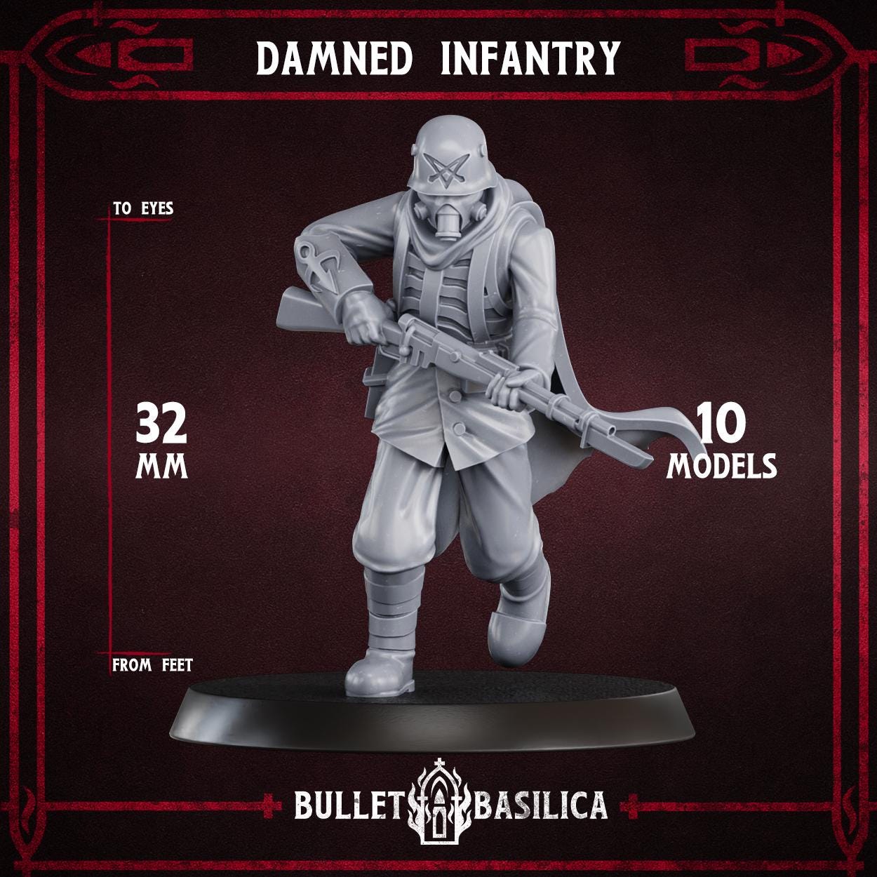 Bullet Basilica Heretic Troopers - Trench  Compatible (Custom Order) - product image 4 of 5