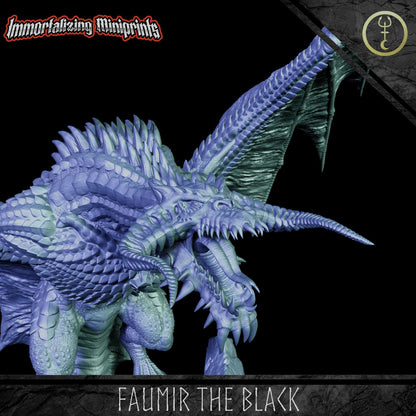 Immortalizing Miniprints Faumir the Black - Fantasy / D&D (Custom Order) - product image 4 of 4