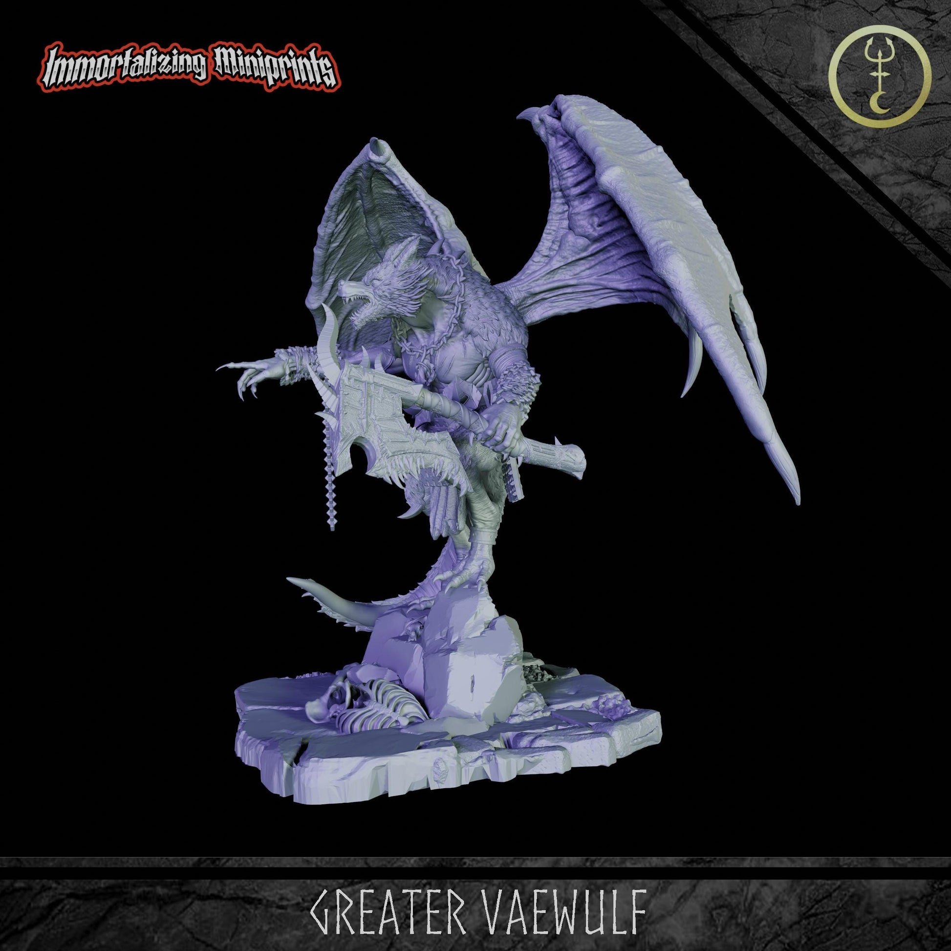 Immortalizing Miniprints Greater Vaewulf - Fantasy / D&D (Custom Order) - product image 3 of 4
