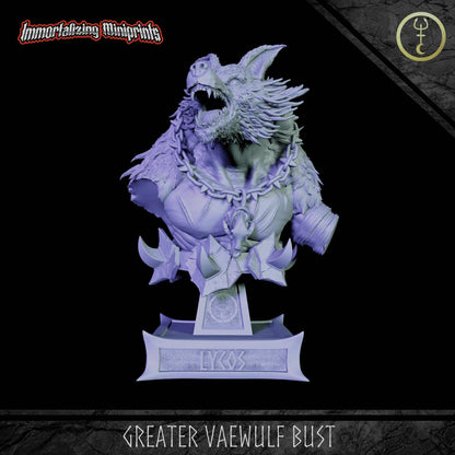 Immortalizing Miniprints Greater Vaewulf Bust - Fantasy / D&D (Custom Order) - product image 1 of 2