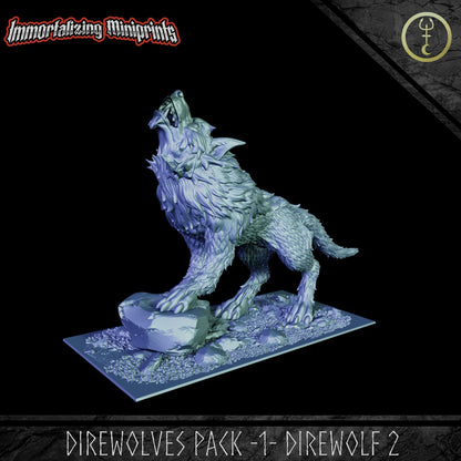 Immortalizing Miniprints Direwolves Pack 1 - Fantasy / D&D (Custom Order) - product image 4 of 7