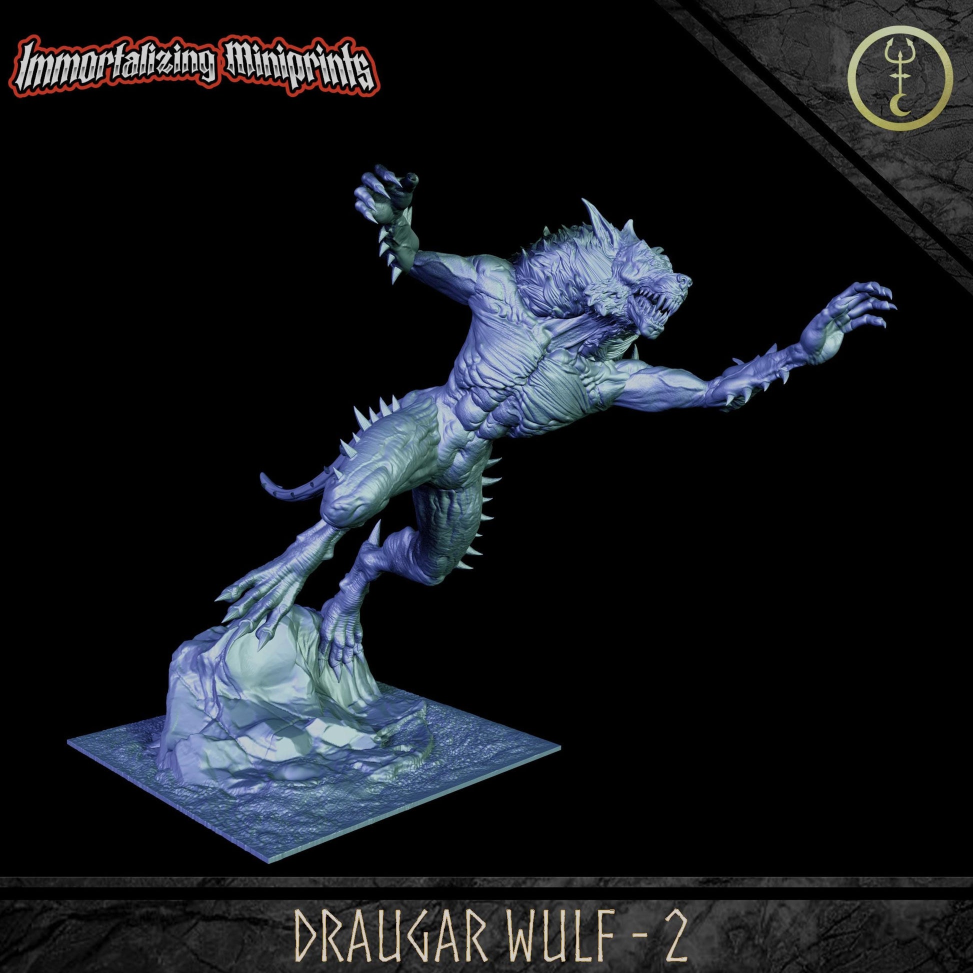 Immortalizing Miniprints Draugar Wulfs - Fantasy / D&D (Custom Order) - product image 2 of 2