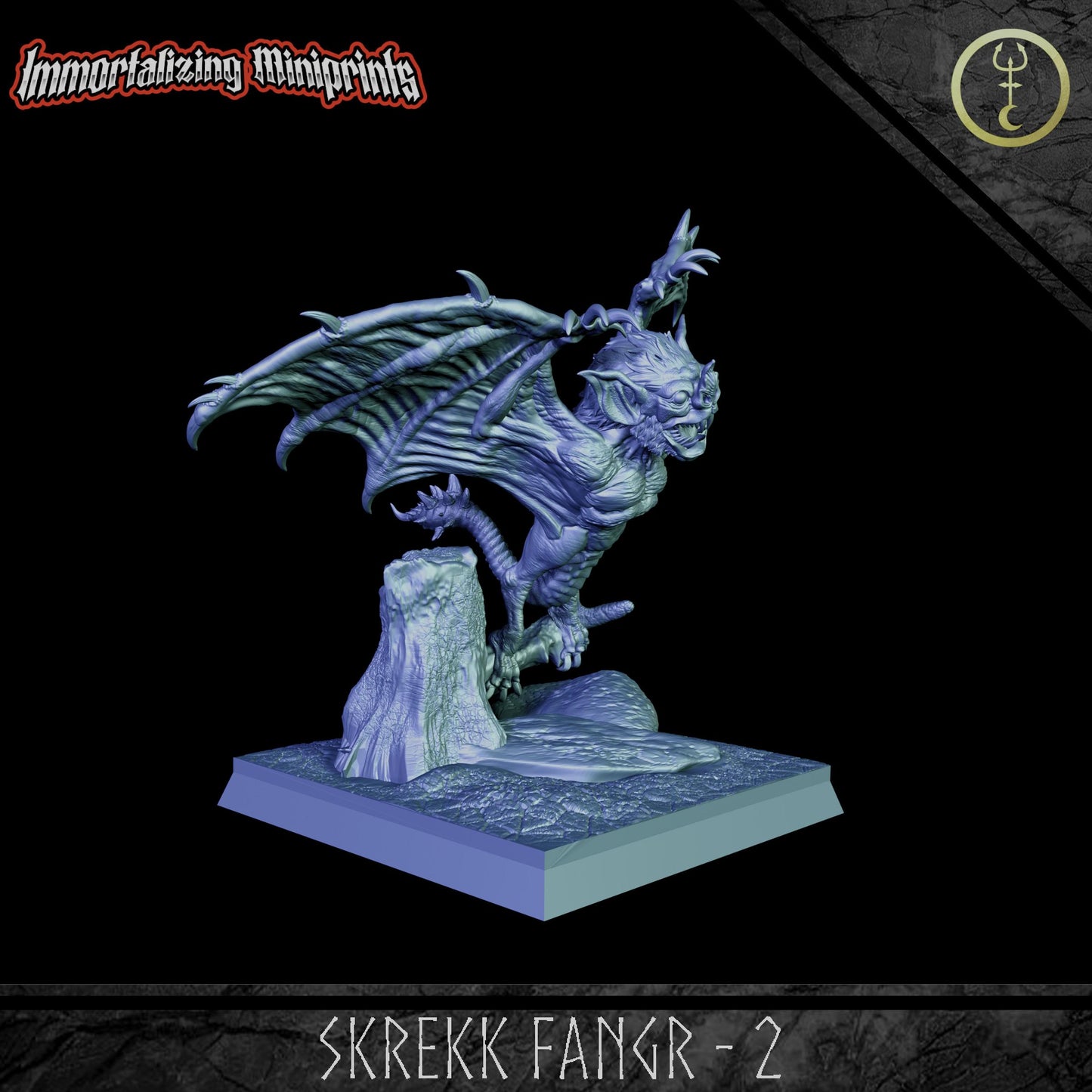 Immortalizing Miniprints Skrekk Fangr - Fantasy / D&D (Custom Order) - product image 3 of 5