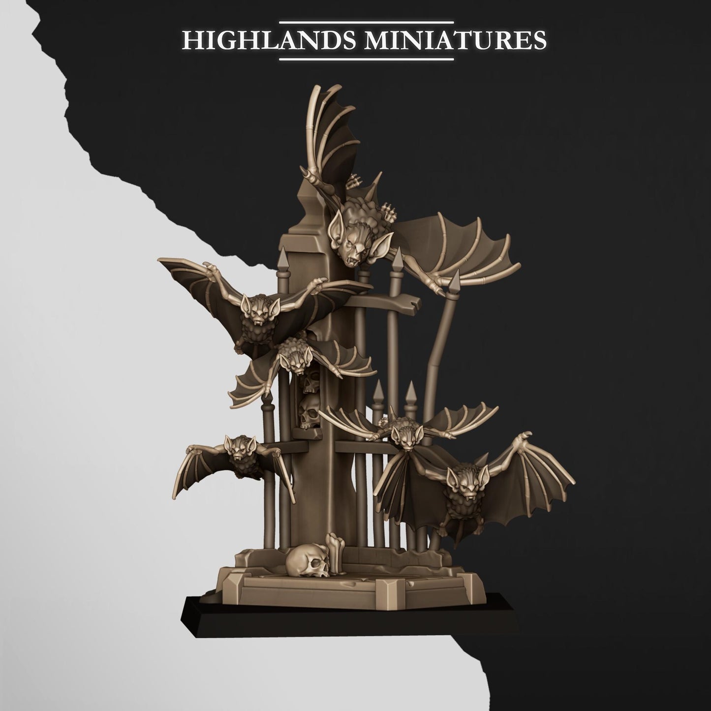 Highland Miniatures Bats Swarms - Fantasy / D&D (Custom Order) - product image 3 of 5