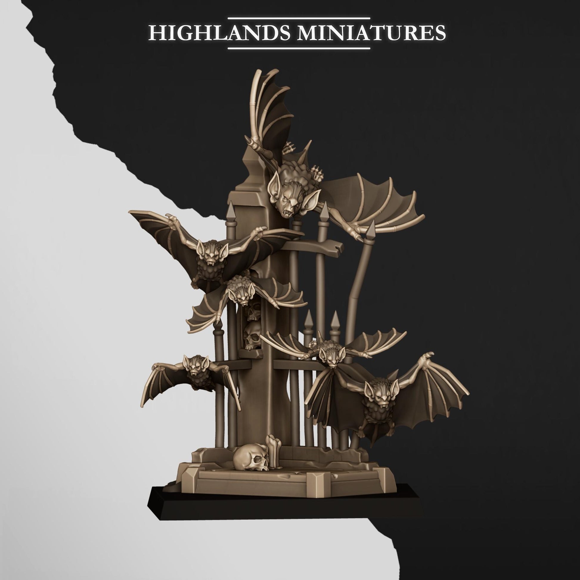 Highland Miniatures Bats Swarms - Fantasy / D&D (Custom Order) - product image 3 of 5
