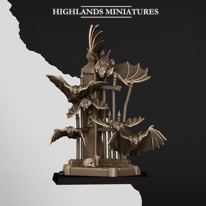 Highland Miniatures Bats Swarms - Fantasy / D&D (Custom Order) - product image 3 of 5