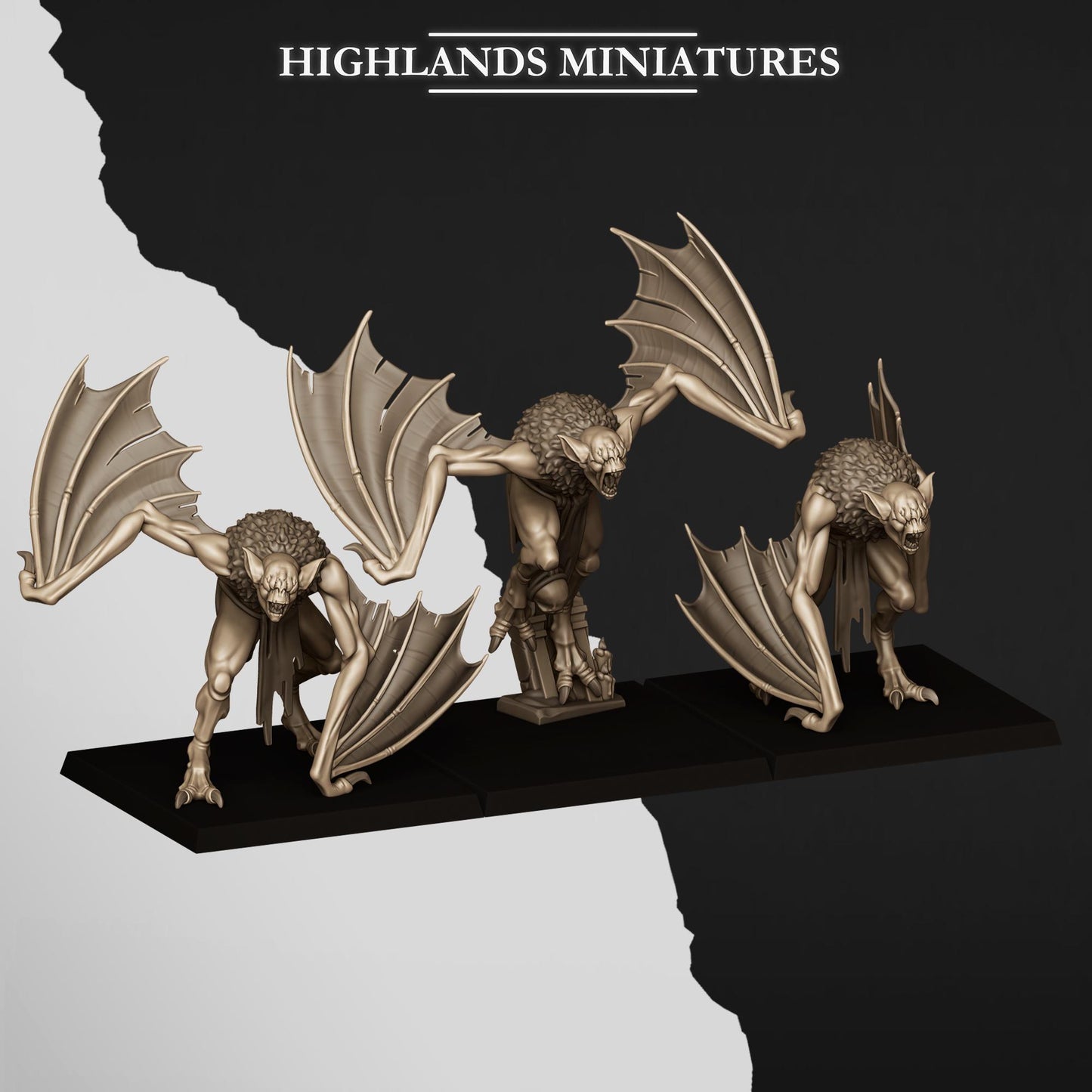 Highland Miniatures Crypt Bats - Fantasy / D&D (Custom Order) - product image 1 of 5