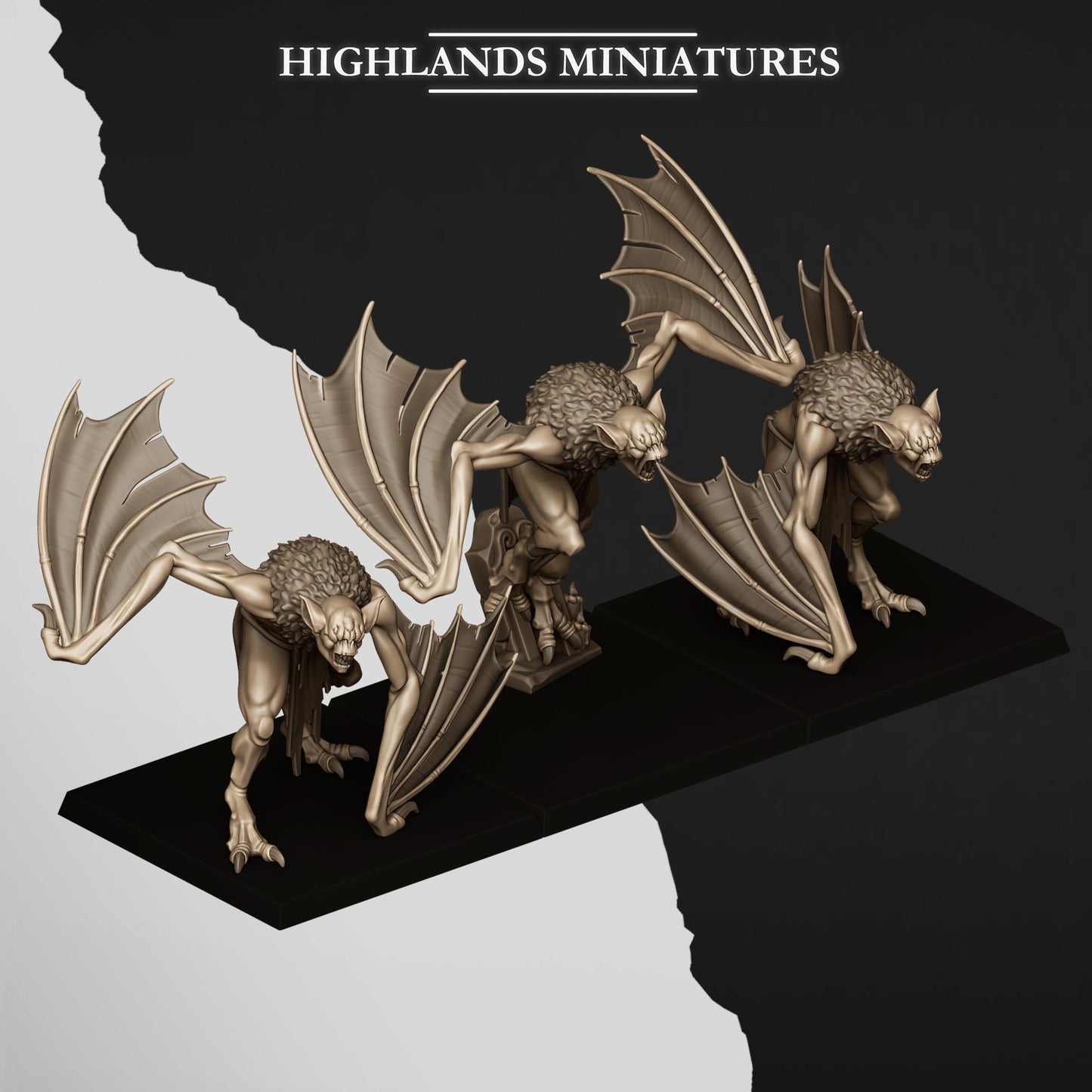 Highland Miniatures Crypt Bats - Fantasy / D&D (Custom Order) - product image 3 of 5