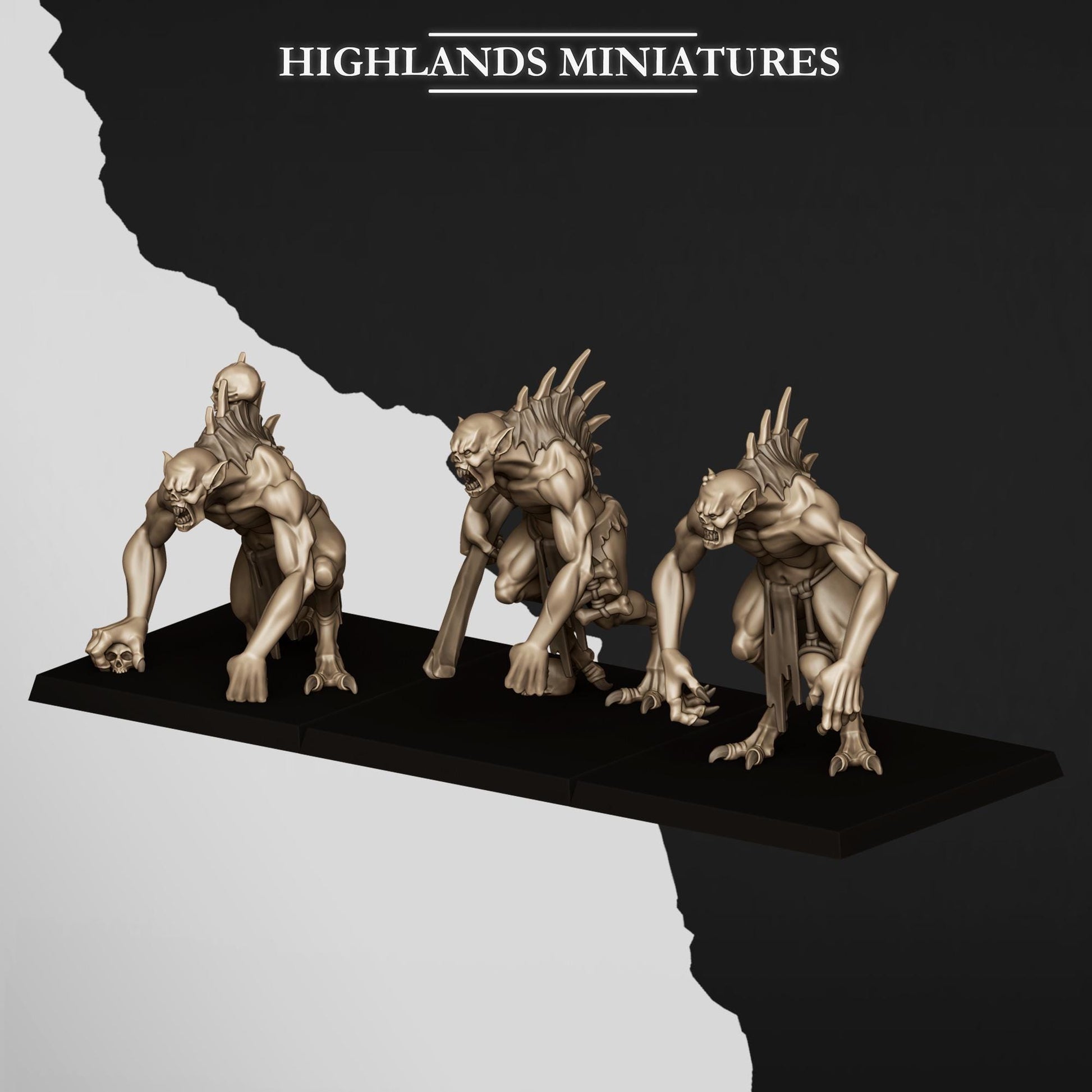 Highland Miniatures Giant Ghouls - Fantasy / D&D (Custom Order) - product image 2 of 3