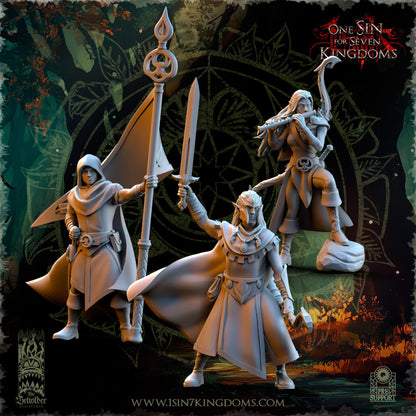 The Beholder Miniatures Evergreen Elves Rangers - Fantasy / D&D (Custom Order) - product image 4 of 7
