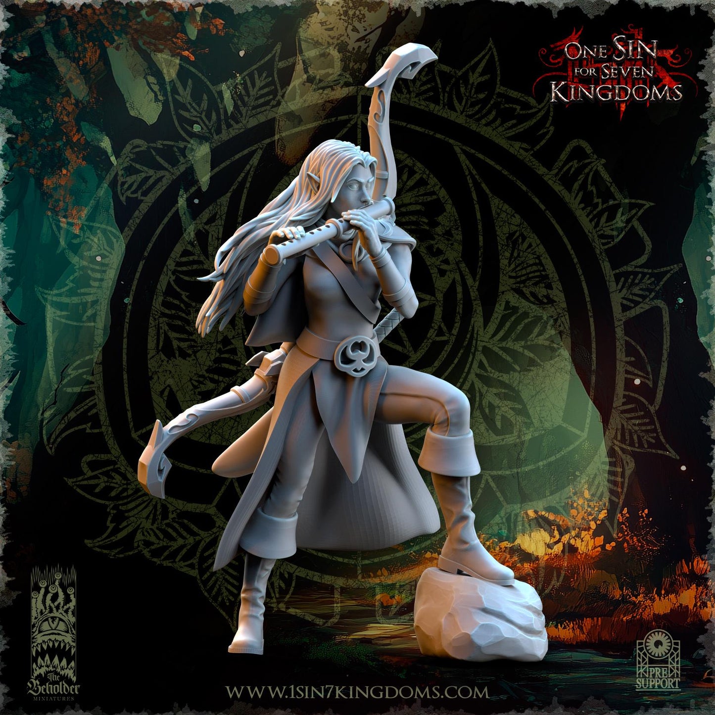 The Beholder Miniatures Evergreen Elves Rangers - Fantasy / D&D (Custom Order) - product image 6 of 7