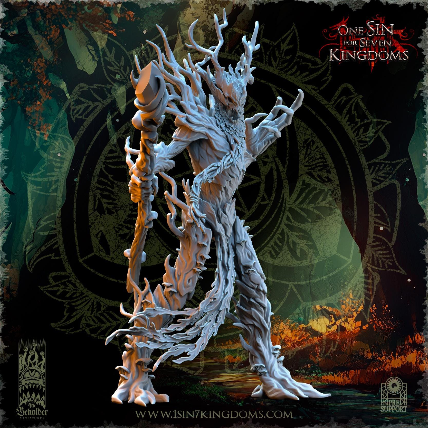 The Beholder Miniatures Ohru, Tree Shepherd - Fantasy / D&D (Custom Order) - product image 3 of 7