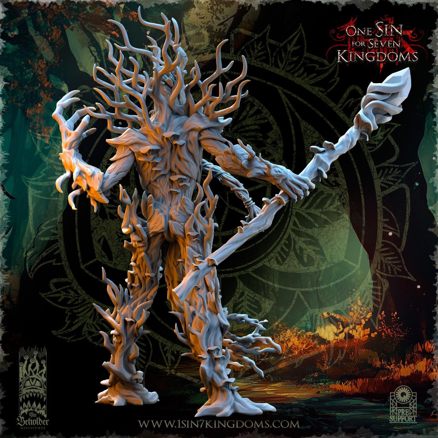 The Beholder Miniatures Ohru, Tree Shepherd - Fantasy / D&D (Custom Order) - product image 4 of 7