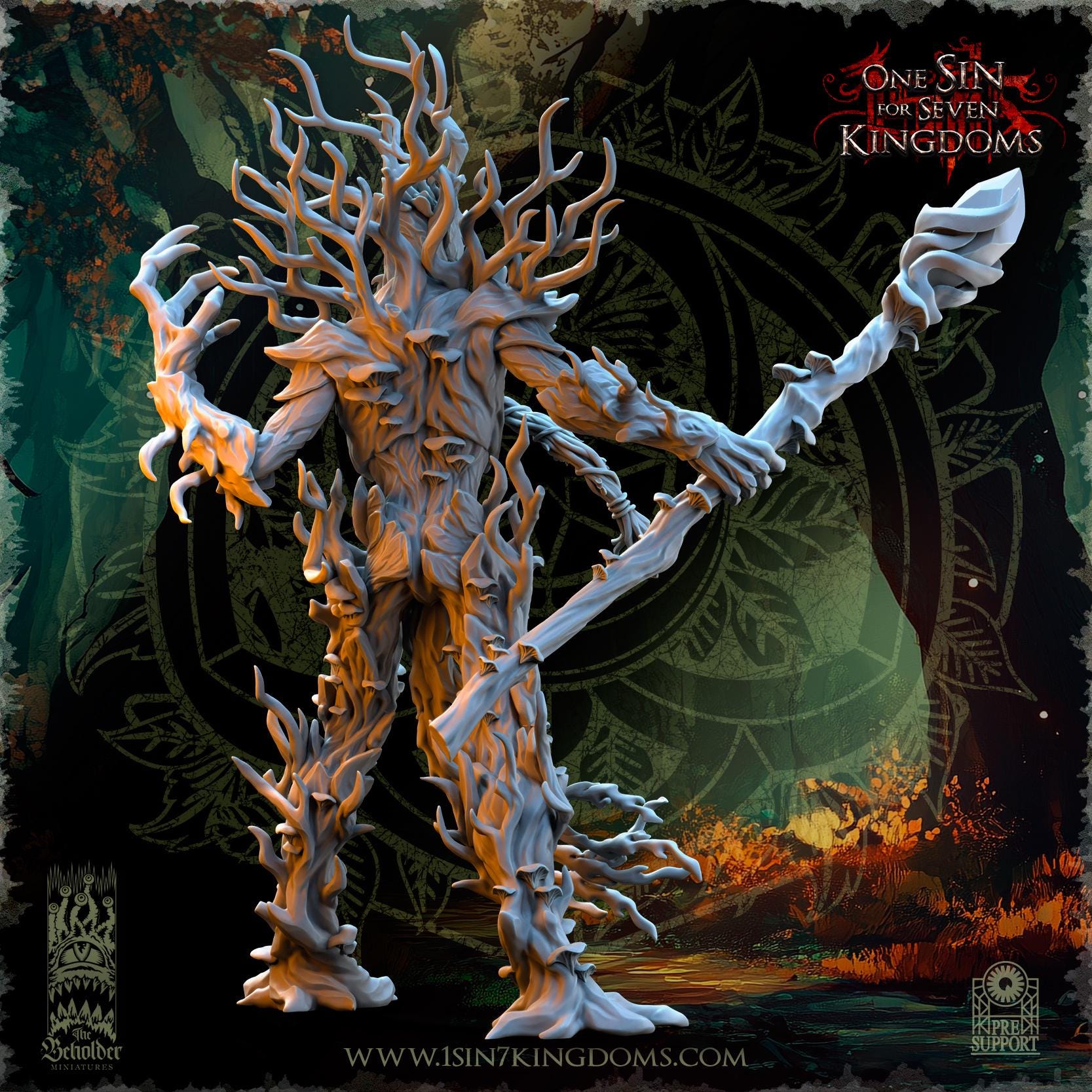 The Beholder Miniatures Ohru, Tree Shepherd - Fantasy / D&D (Custom Order) - product image 4 of 7